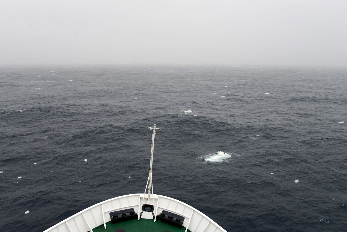 16B First View Of Ice From Quark Expeditions Cruise Ship Nearing The End Of The Drake Passage Sailing To Antarctica